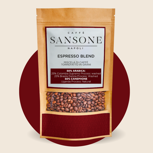 Espresso Blend, 50% arabica and 50% robusta